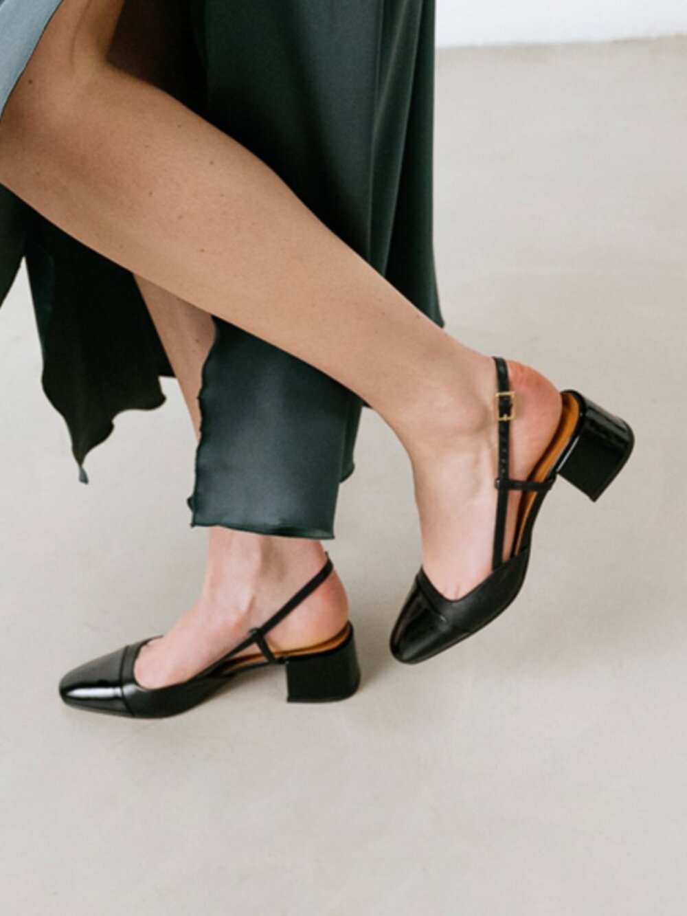 Jonak Black Slingback Heel